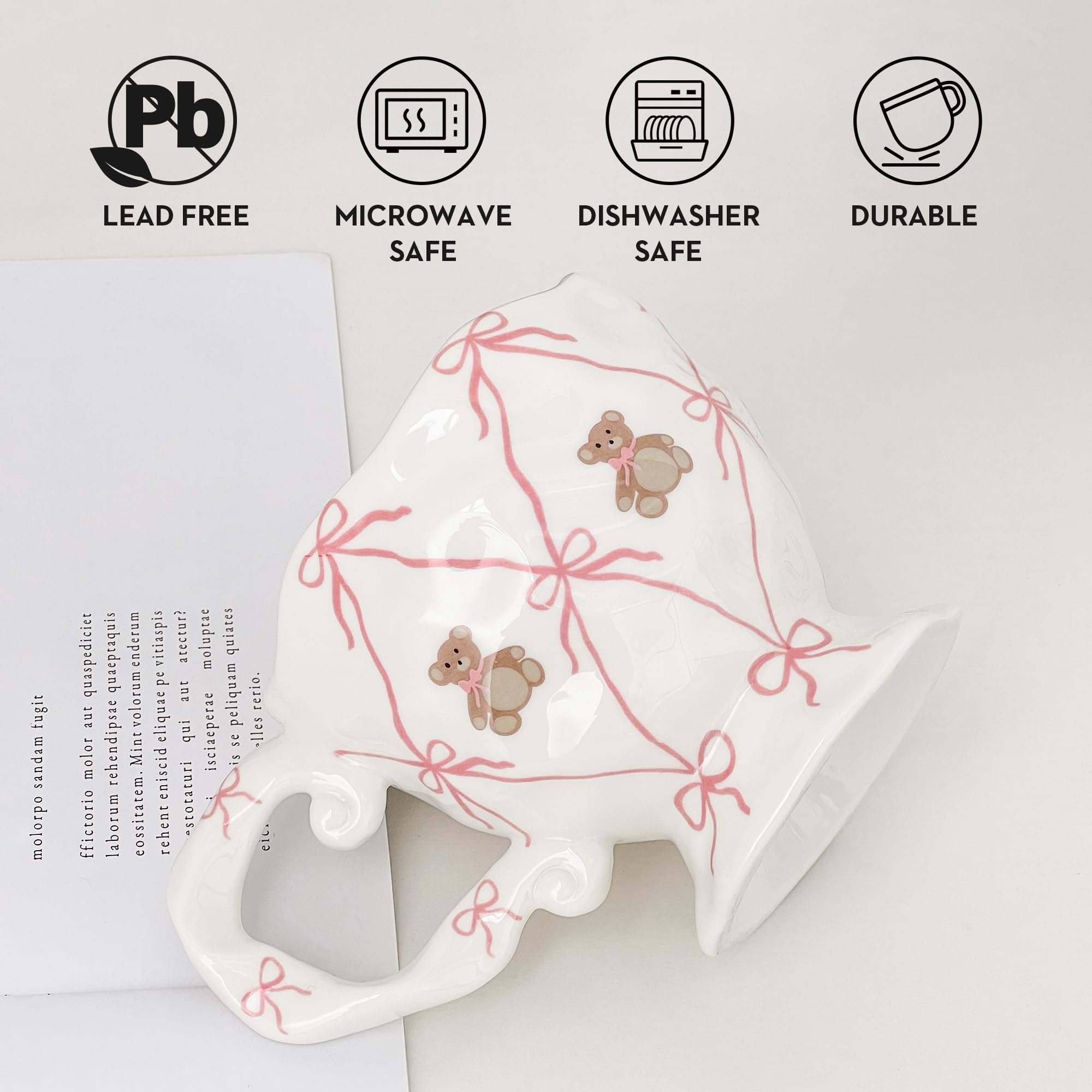 Movlen heat-resistant decal mug keeps design vibrant over time