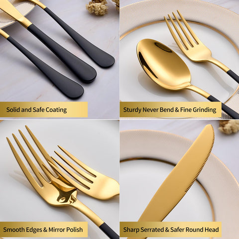 Moxinox service-for-4 set arranged for a stylish table setting