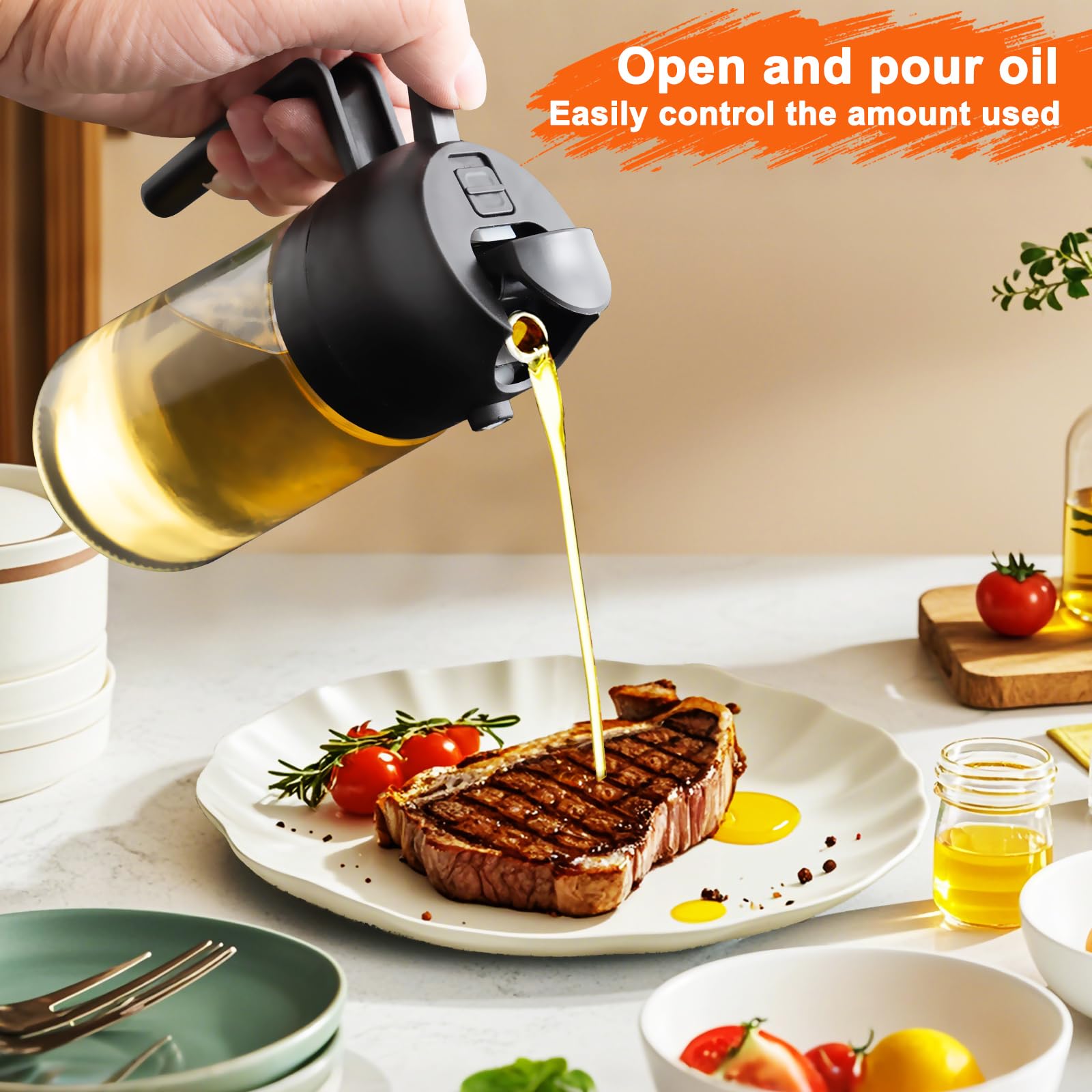 mqnxoi ergonomic handle design ensures comfortable, controlled pouring