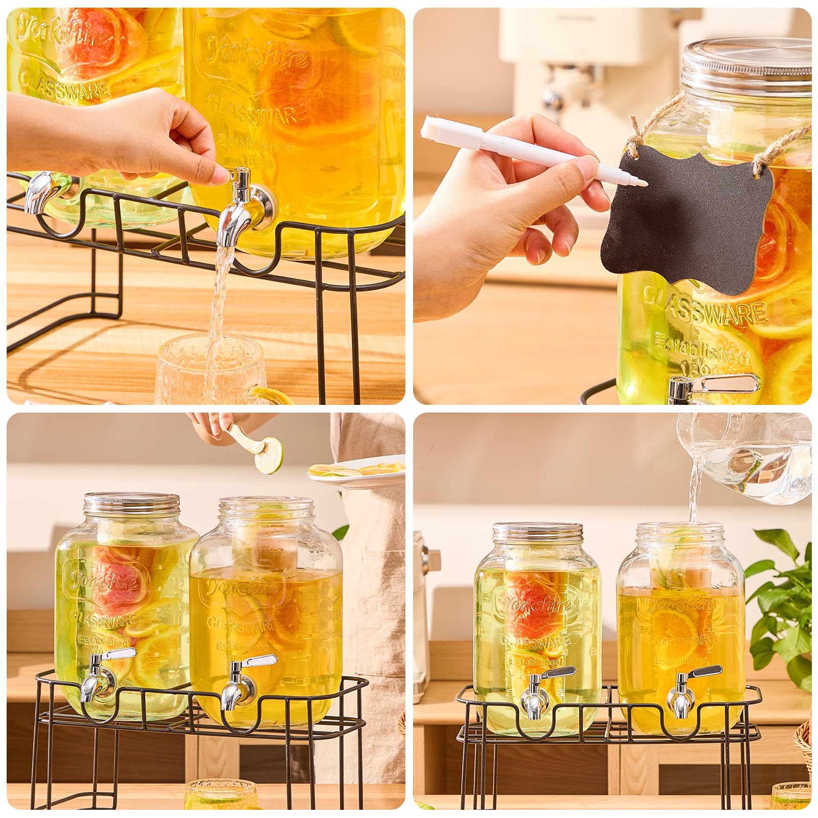 MQRFFTU built-in fruit infuser for infusing drinks with fruit, herbs, or ice.