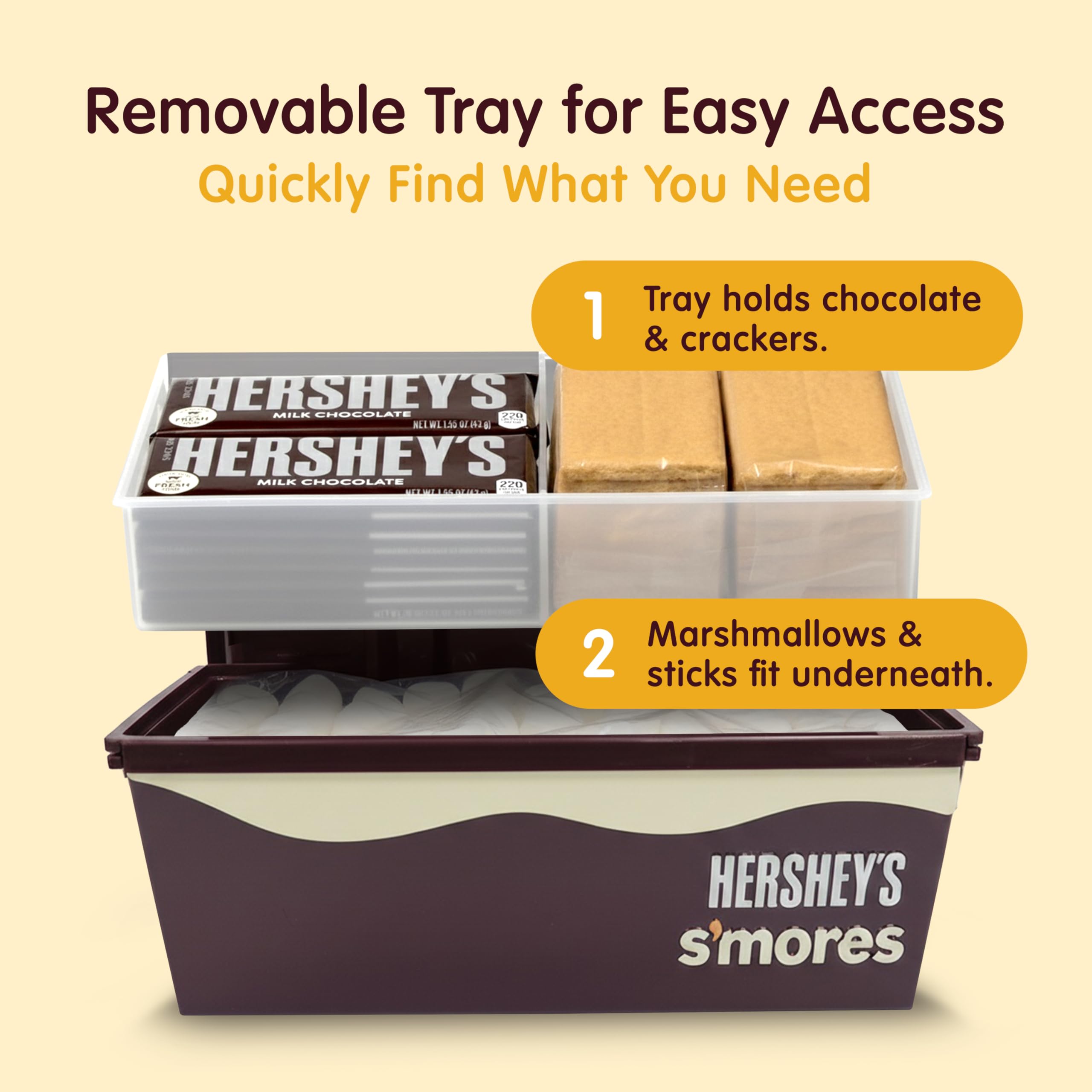 Compact 11.5 by 6.5 inches size supports travel-ready s'mores prep