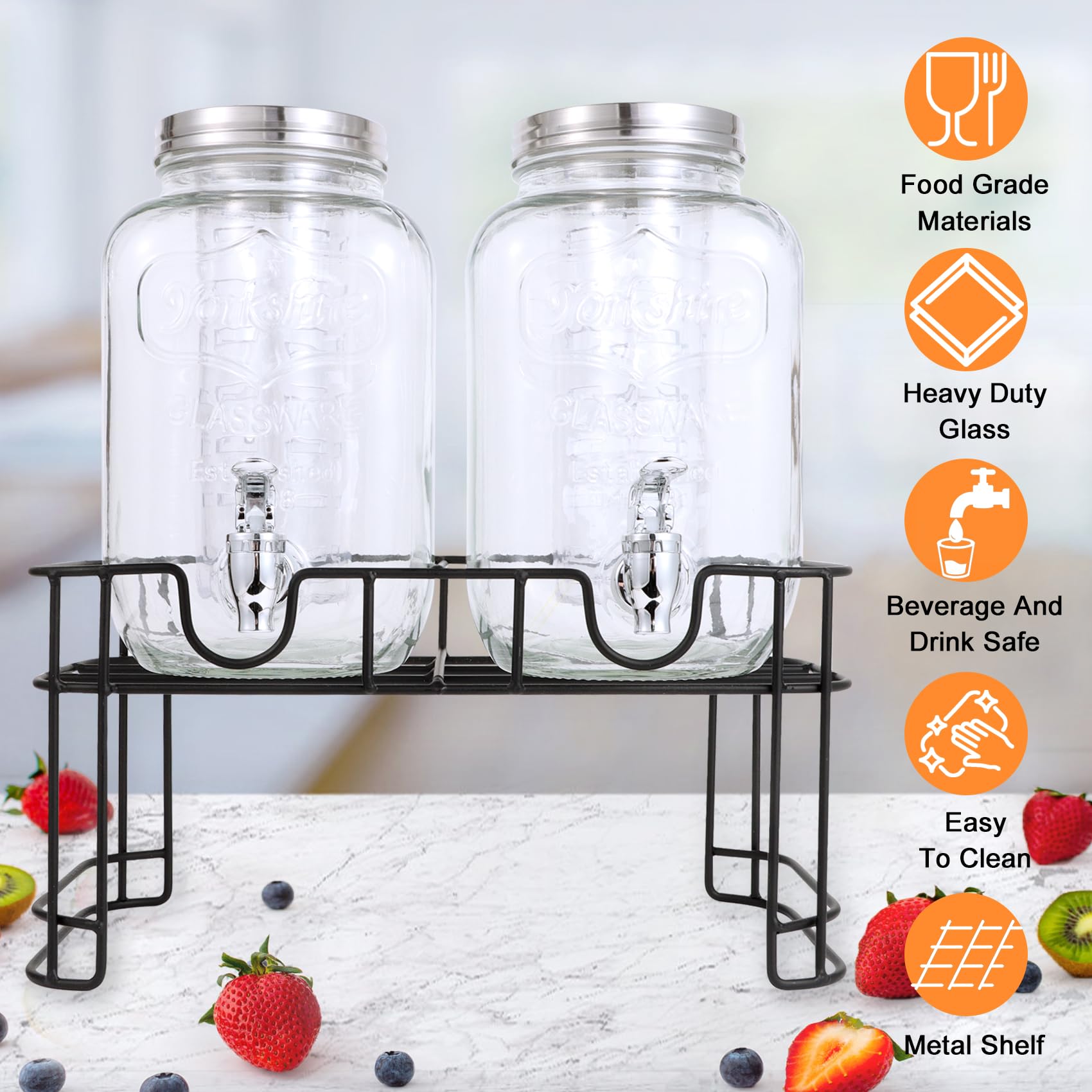 MR.KIANGCI dispenser stand provides stable presentation at events.