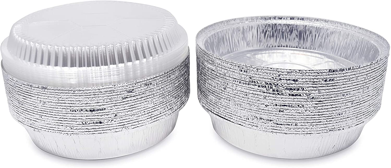 Mr Miracle 8-inch foil pans suited for catering and portion-controlled servings.