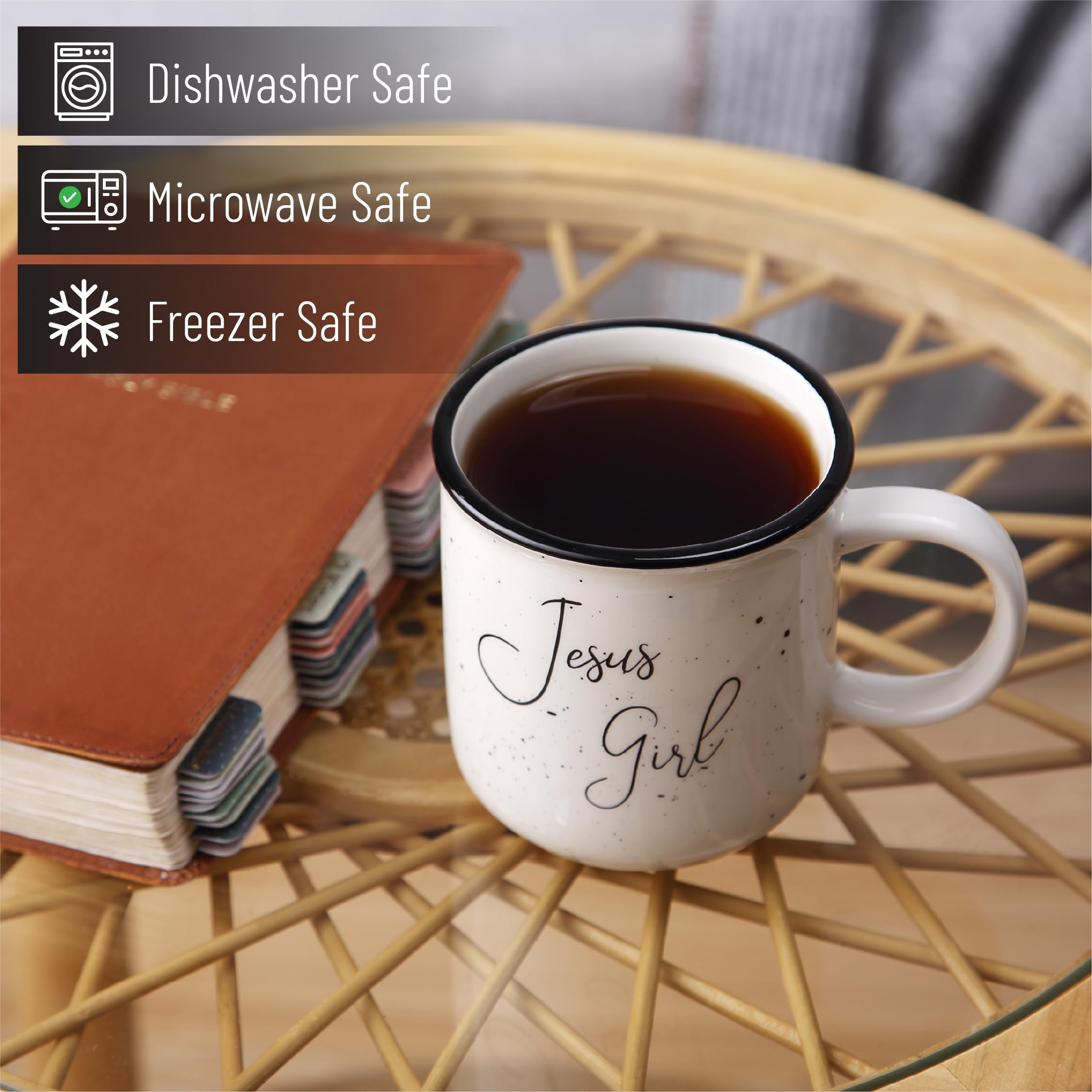 Mr. Pen Christian mug microwave-safe icon, quick reheats without dulling design