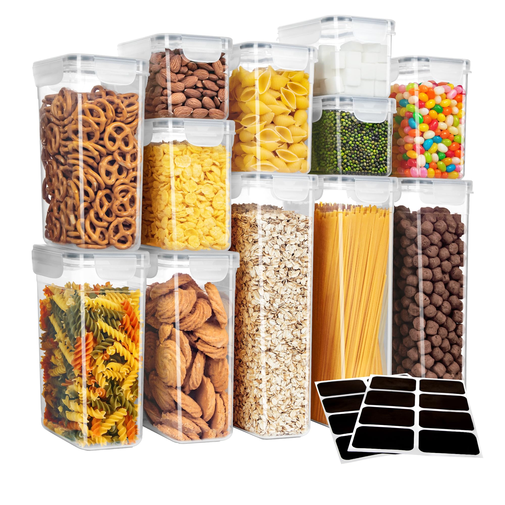 MR.SIGA extra-large airtight container with clear body for easy content identification and freshness