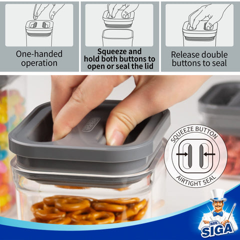 MR.SIGA BPA-free material ensures safe storage of dry foods.