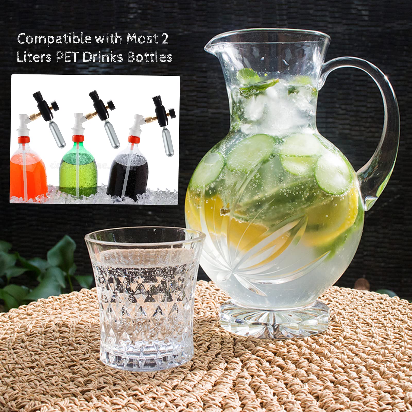 MRbrew cap on a soda bottle thread demonstrates secure, spill-free carbonation