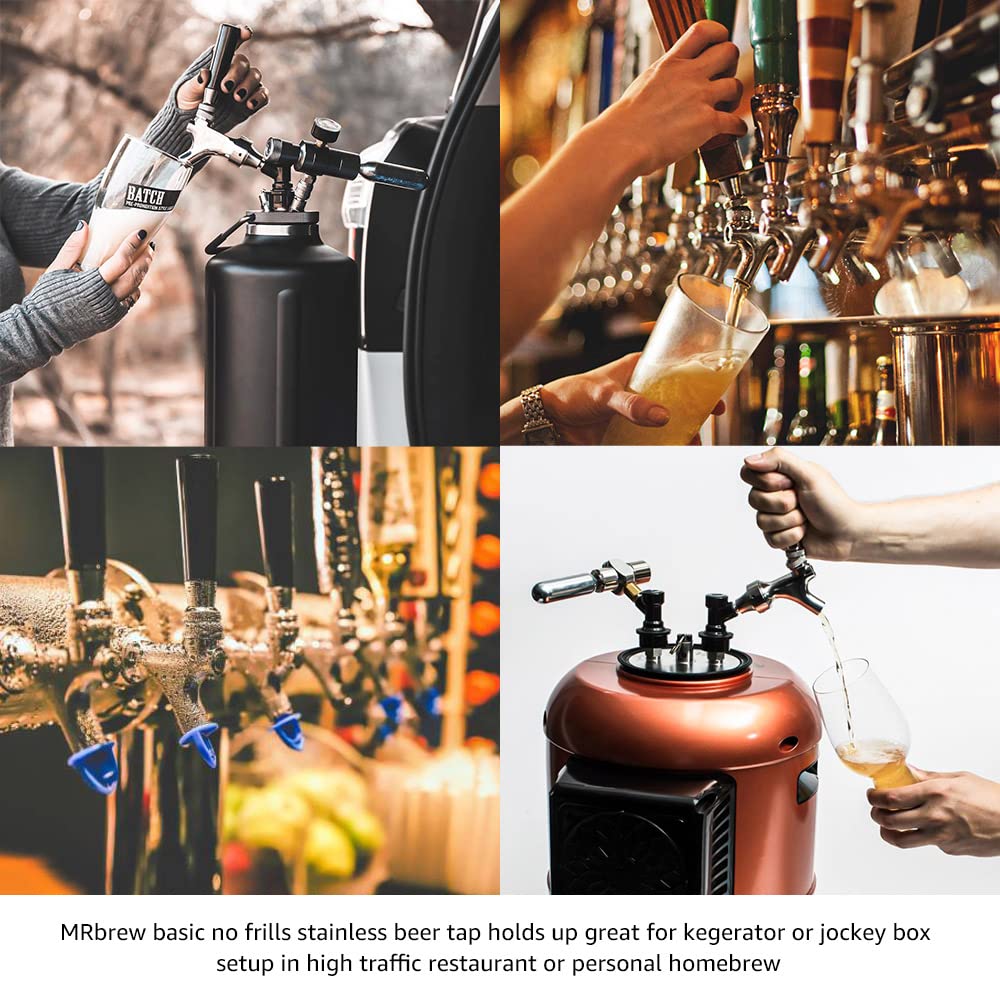 MRbrew draft tap compatible with kegerators and towers for home bar setups