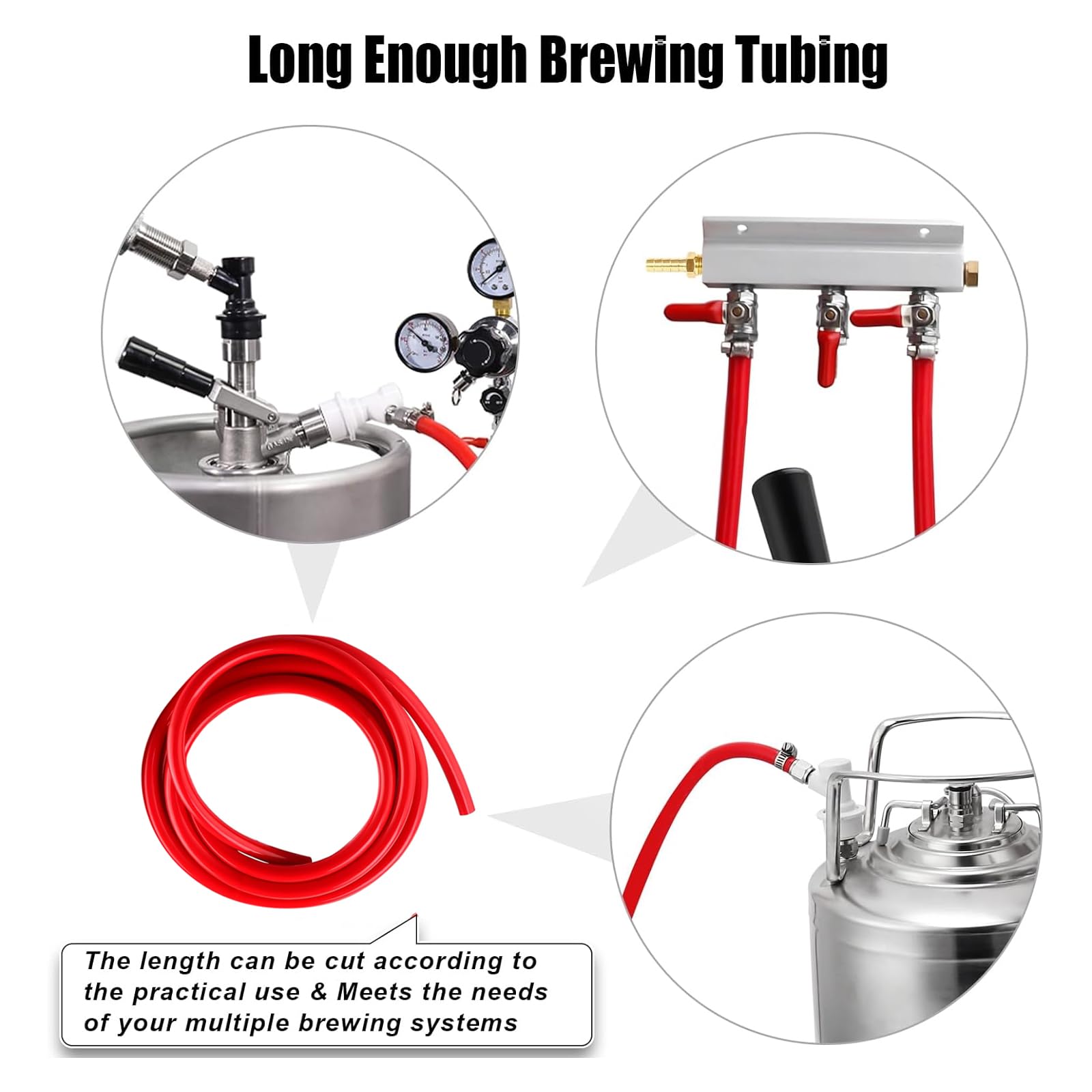 MRbrew durable CO2 tube with thick 5-6mm wall for reliability