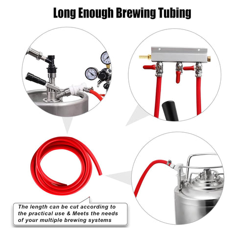 MRbrew durable CO2 tube with thick 5-6mm wall for reliability