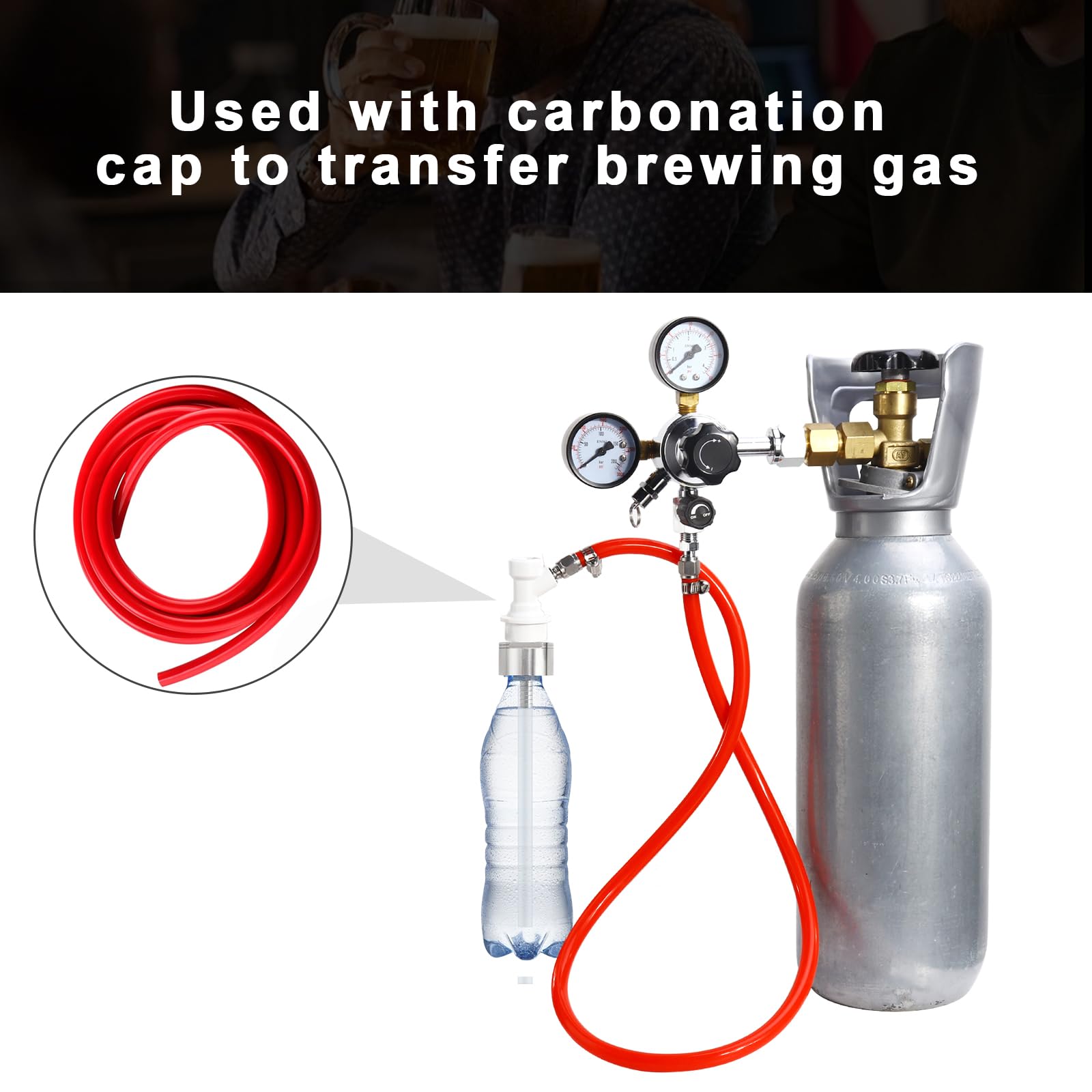 MRbrew keg and beer-dispensing tubing for homebrewing setups
