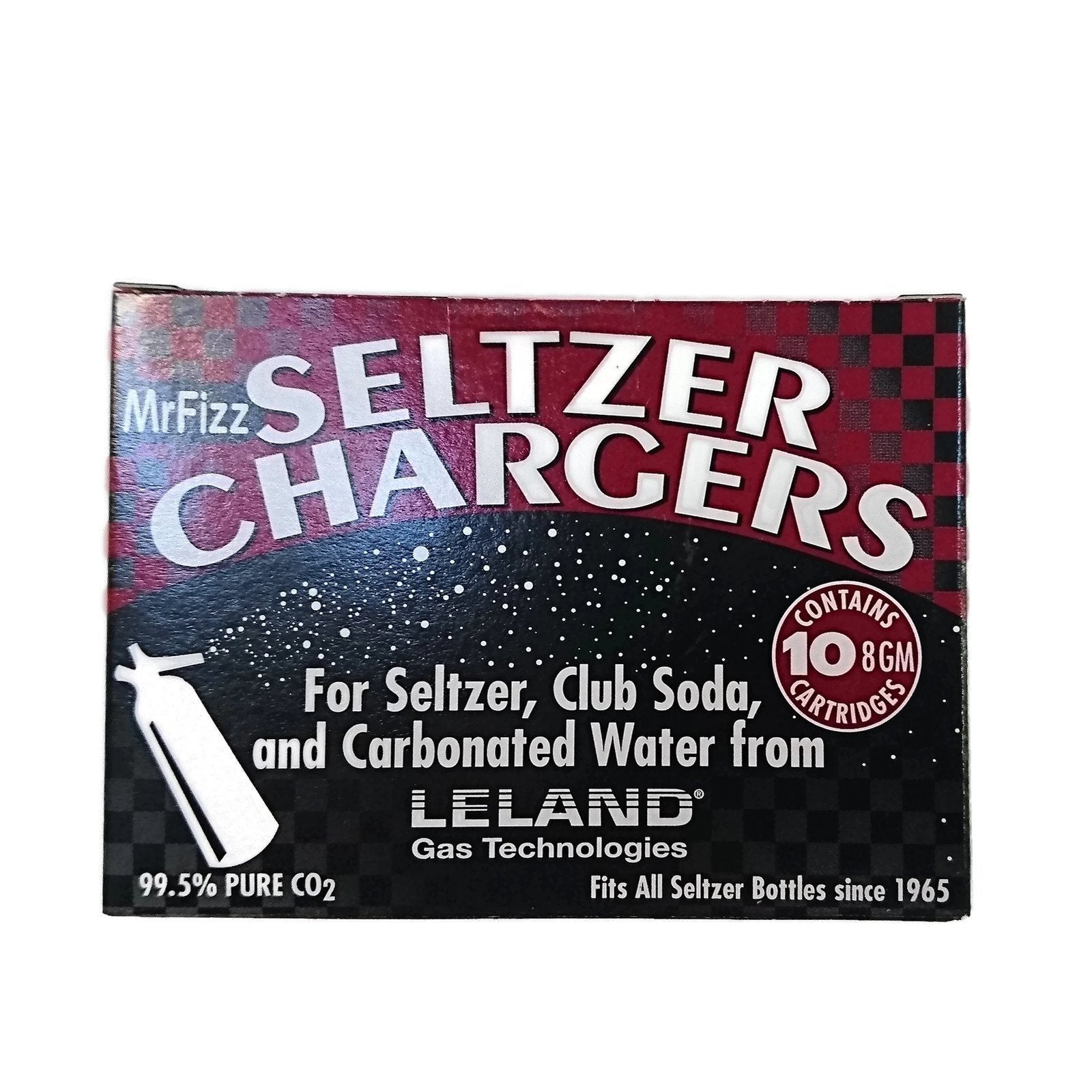 Durable stainless steel construction of MrFizz CO2 charger for long-lasting use.