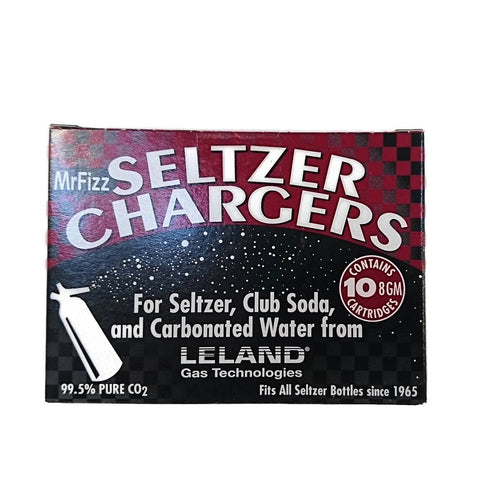 Durable stainless steel construction of MrFizz CO2 charger for long-lasting use.