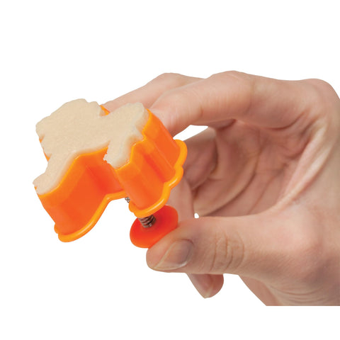 Mrs. Anderson's spring-action emboss cutter adds detailed designs