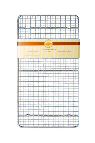 Mrs. Anderson's Baking cooling rack, top view, keeps pans elevated for better air circulation.