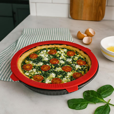 Mrs. Anderson's Baking dishwasher-safe shield simplifies cleanup