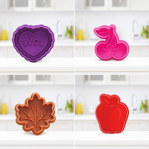 Mrs. Anderson's Baking cherry cutout demonstrates playful crust designs for pies and cookies.