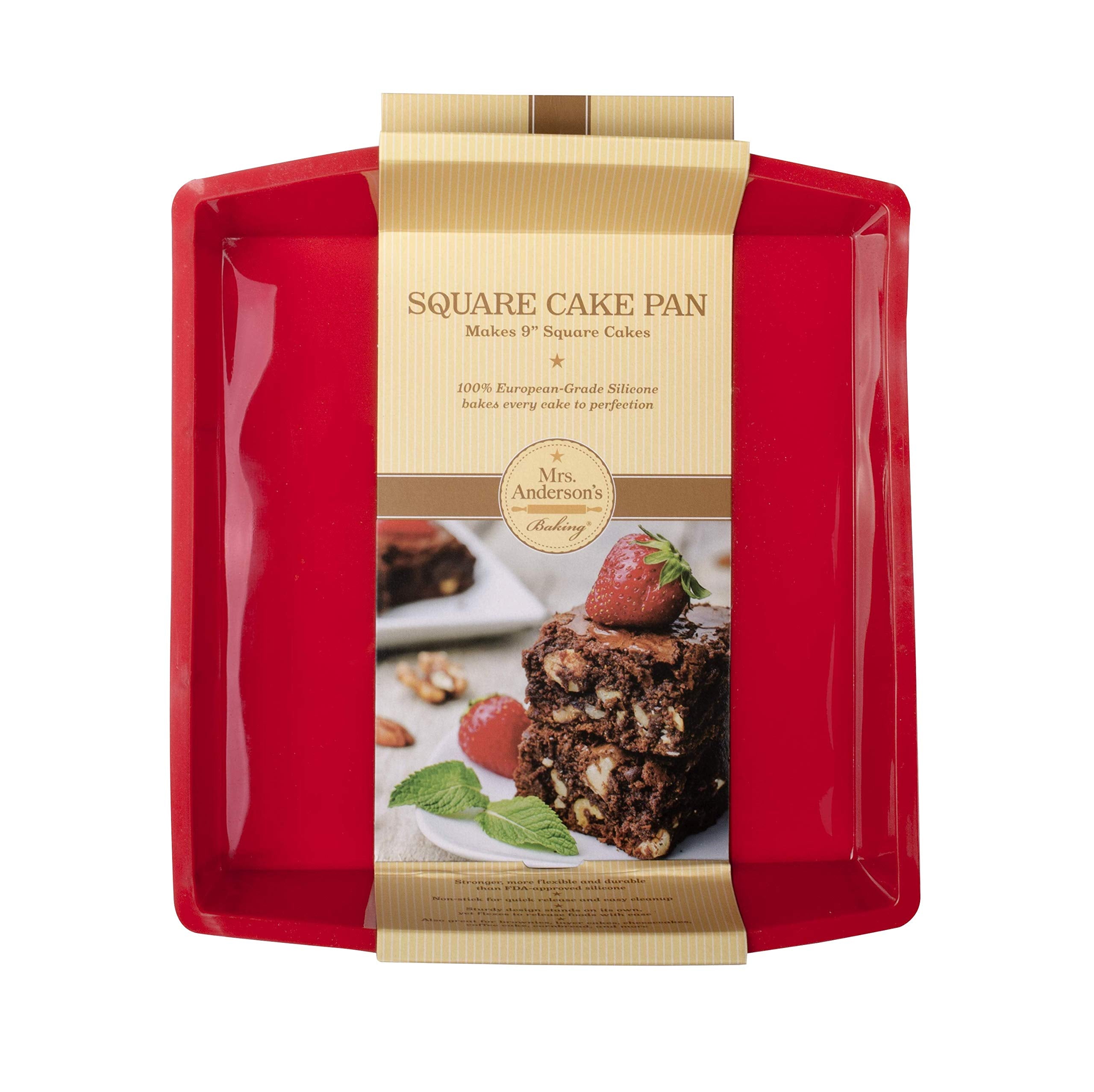 Mrs. Anderson's silicone pan remains flexible and durable for repeated baking