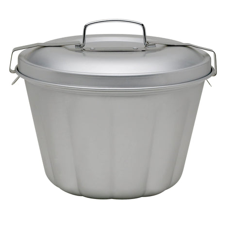 Mrs. Anderson's Baking 1.6L steamed pudding mold with non-stick interior for easy release.