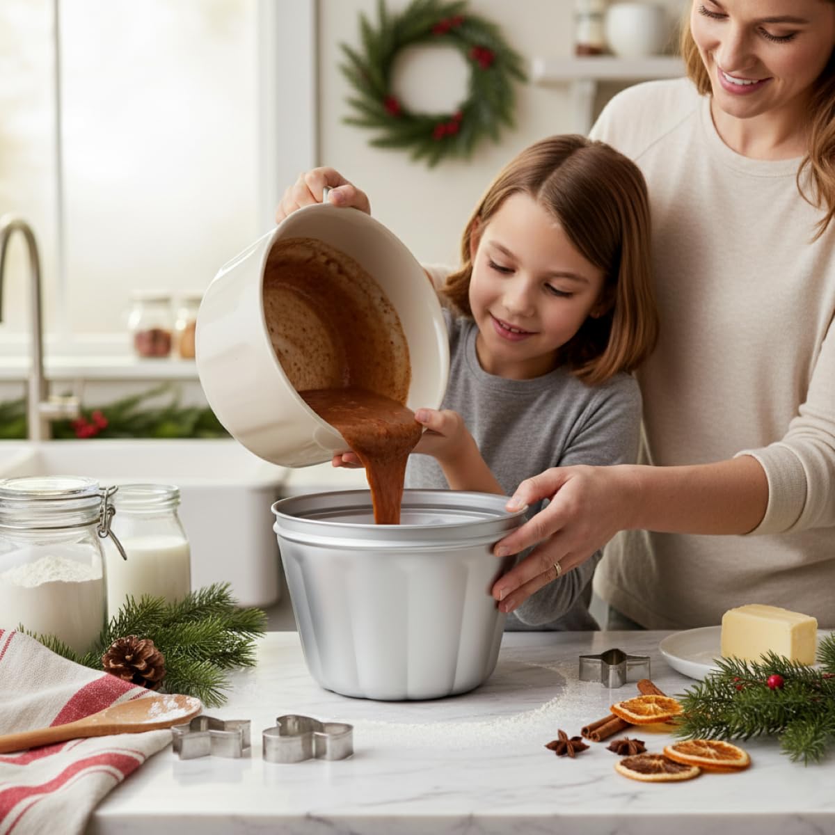 Mrs. Anderson's Baking center tube ensures even heat and faster cooking.