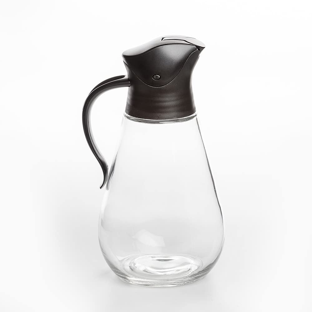 Mrs. Anderson's Store'N Pour Syrup Dispenser with tilt-open lid for one-handed pouring.