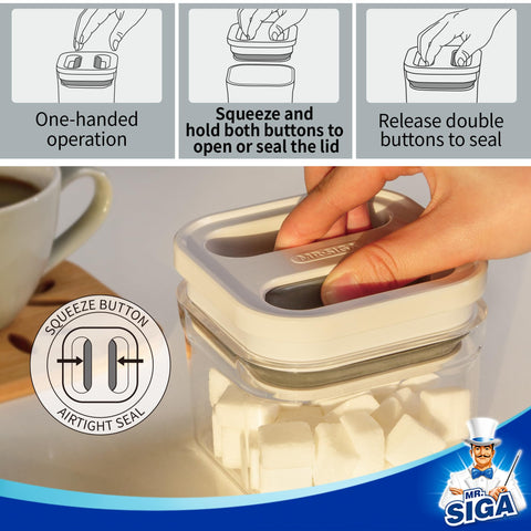 MR.SIGA BPA-free material detail emphasizes safe food storage