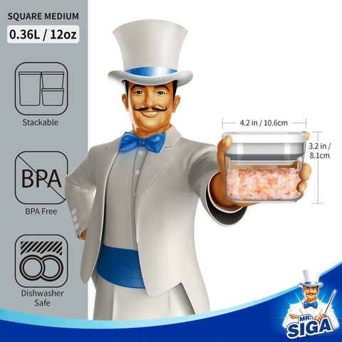 MR.SIGA one-handed operation close-up demonstrates easy lid squeeze