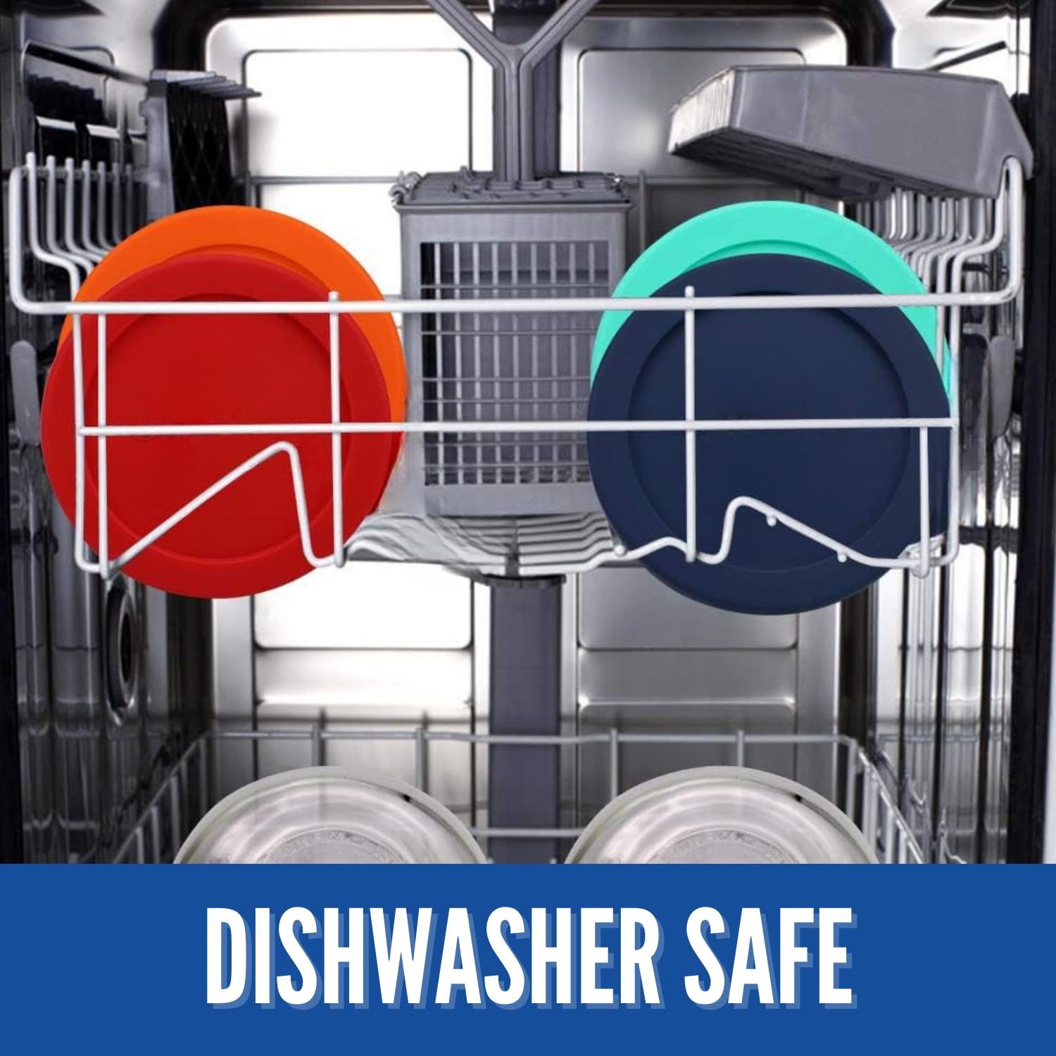 MRX Solutions top rack safe lids simplify storage and cleanup.