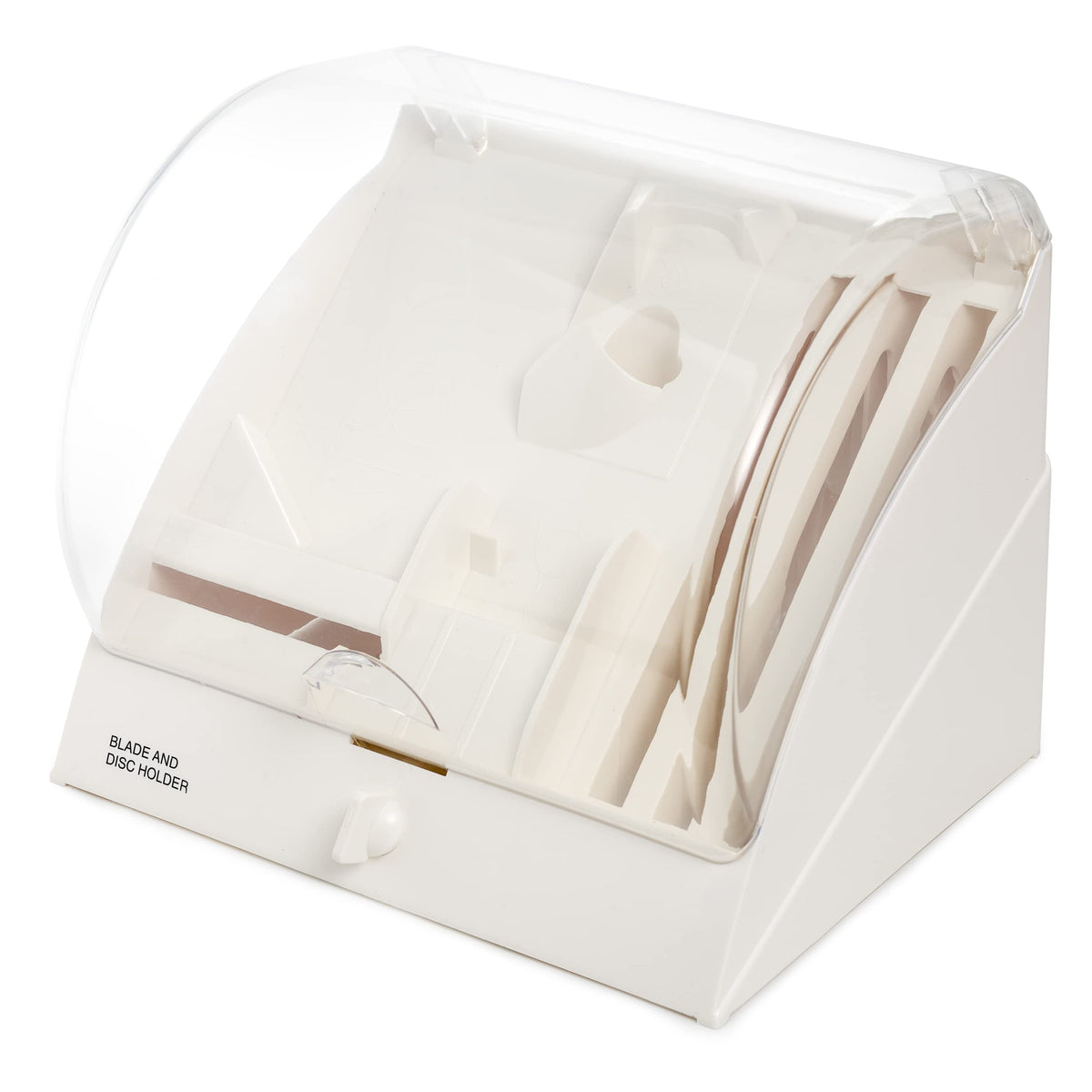 MRX Solutions BDH-2 blade-disk-storage keeps Cuisinart blades organized and ready.