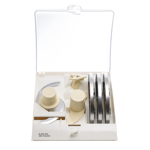 MRX Solutions BDH-2 replacement-accessory-holder stores blades and discs neatly.