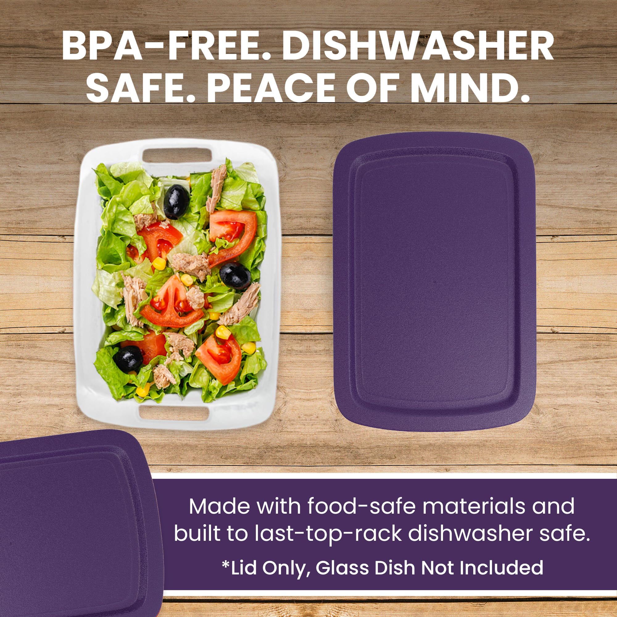 MRX Solutions Pyrex lid designed for the longer 16.25-inch dish.