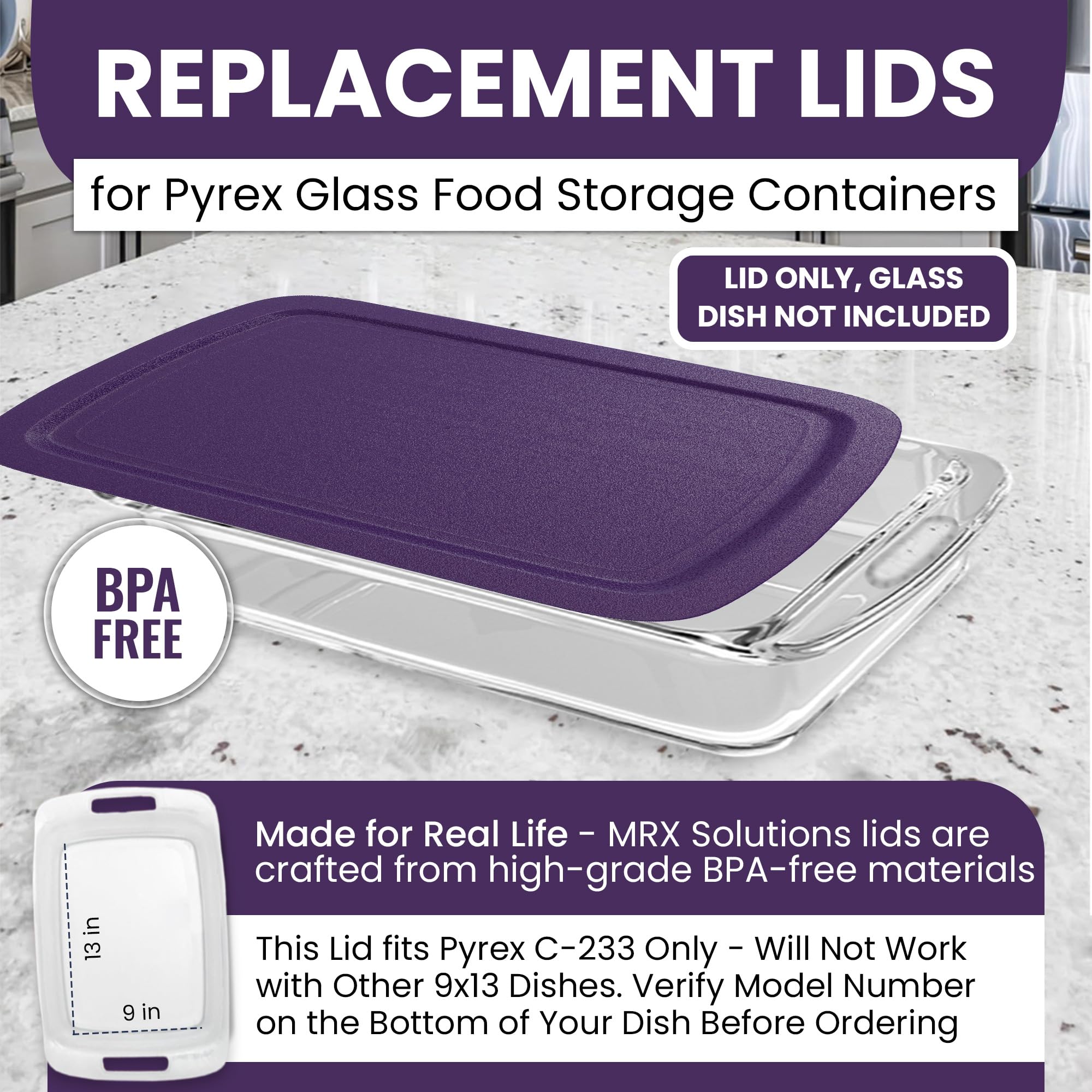 MRX Solutions lid is microwave-safe for reheating and freezer-safe for storage.