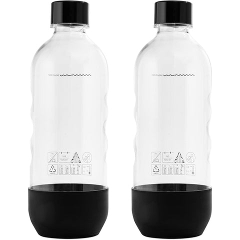 MRX Solutions 1L bottle front view for SodaStream compatibility and reuse
