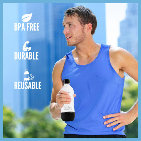 MRX Solutions BPA-free bottle designed for repeated carbonation