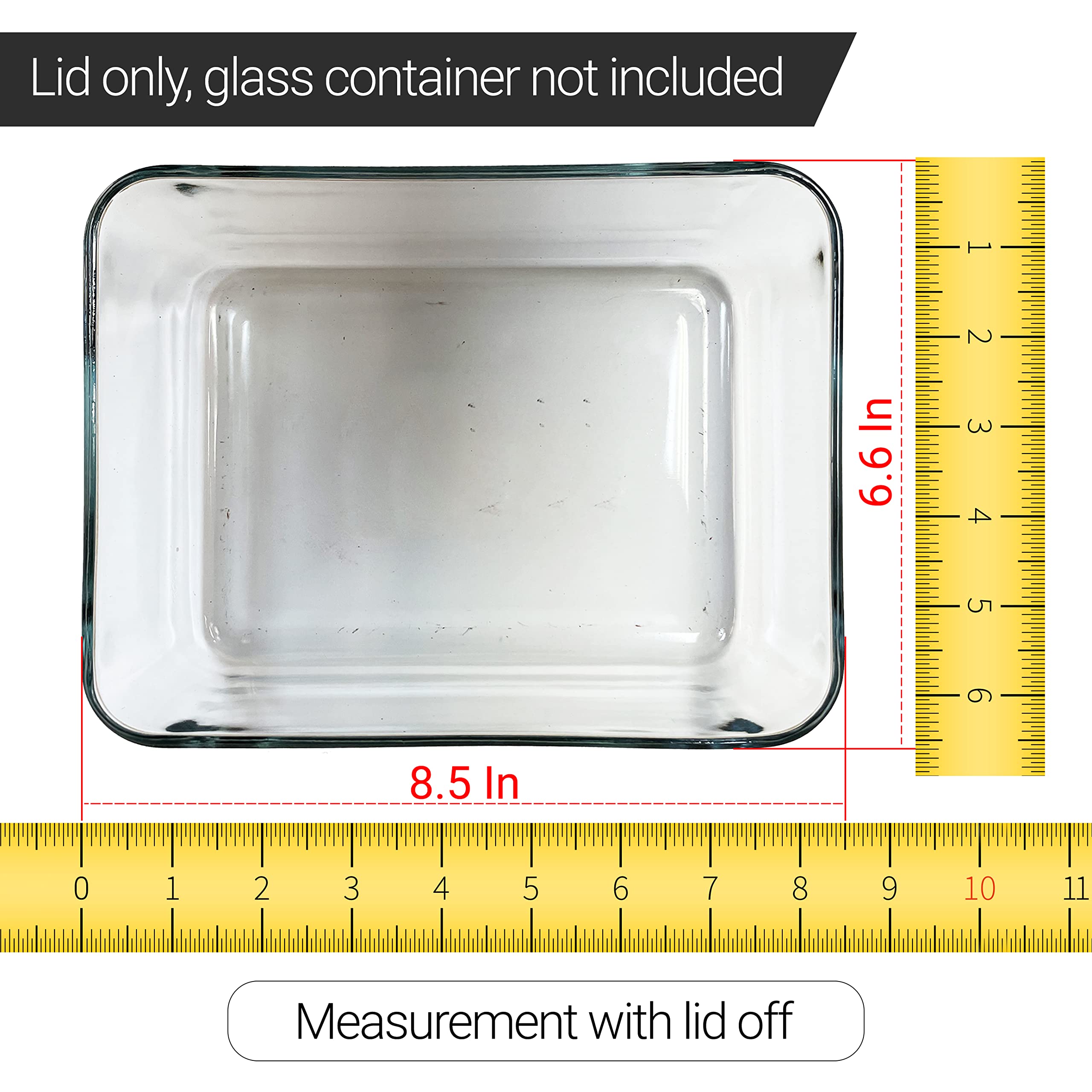 MRX Solutions lid demonstrates a tight seal for Pyrex rectangular bowls