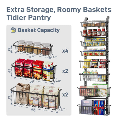 MSERCUOR door-mounted storage solution fitting most doors
