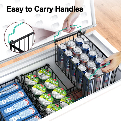 MSERCUOR freezer-bin airflow design supports quick organization and quick access.