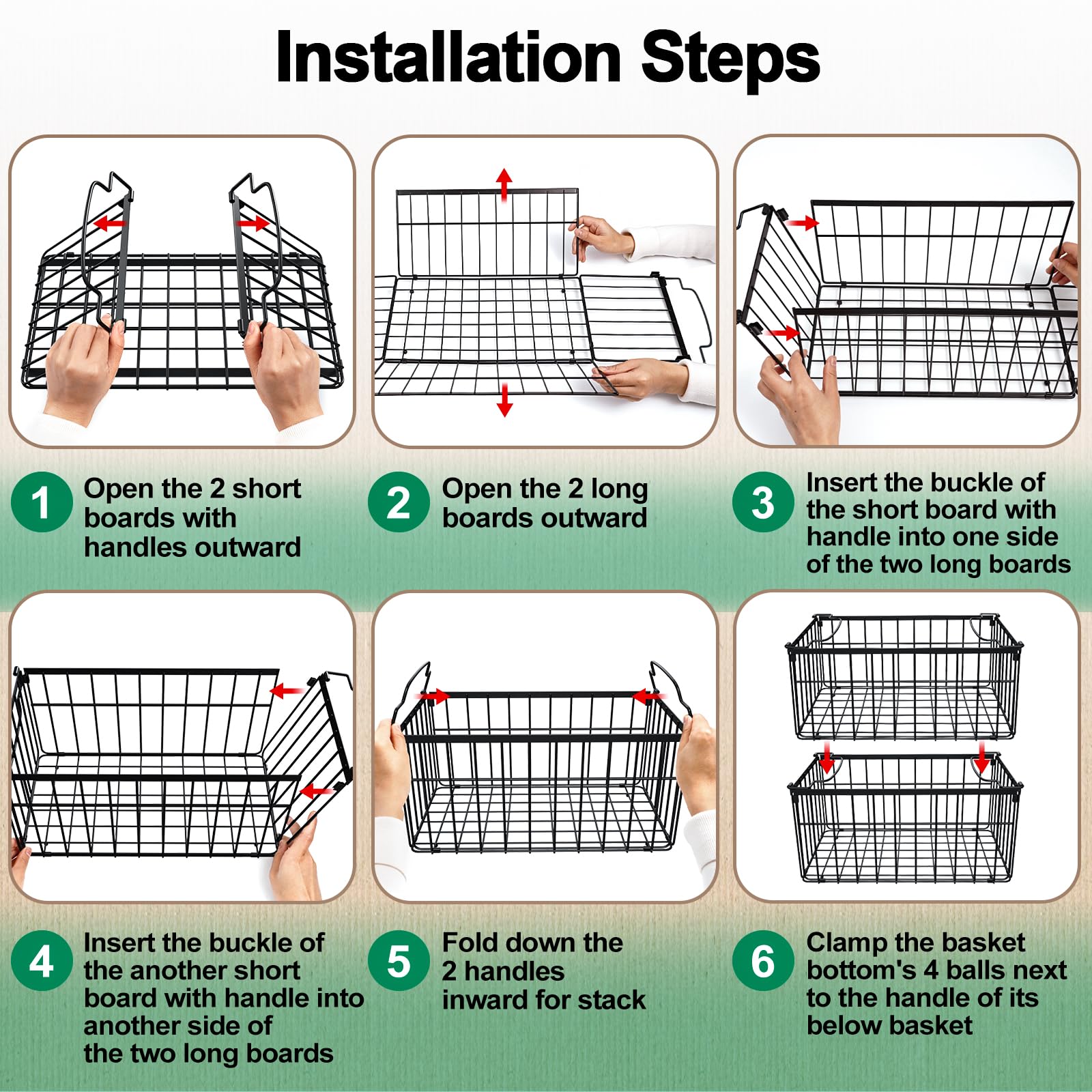 MSERCUOR chest freezer baskets enable quick retrieval of items.