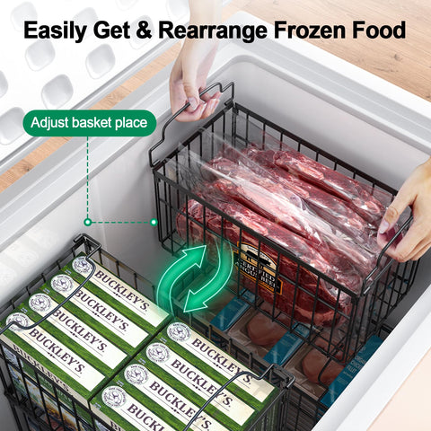 MSERCUOR open-frame design promotes air circulation and faster freezing.