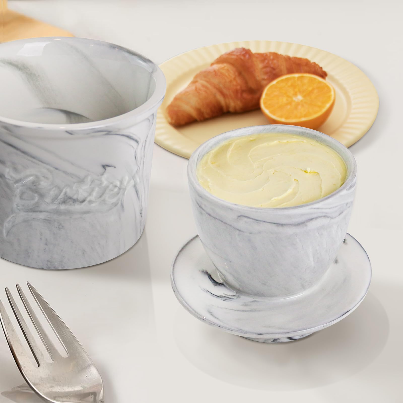 MSJGA butter crock capacity fits half stick butter for daily use
