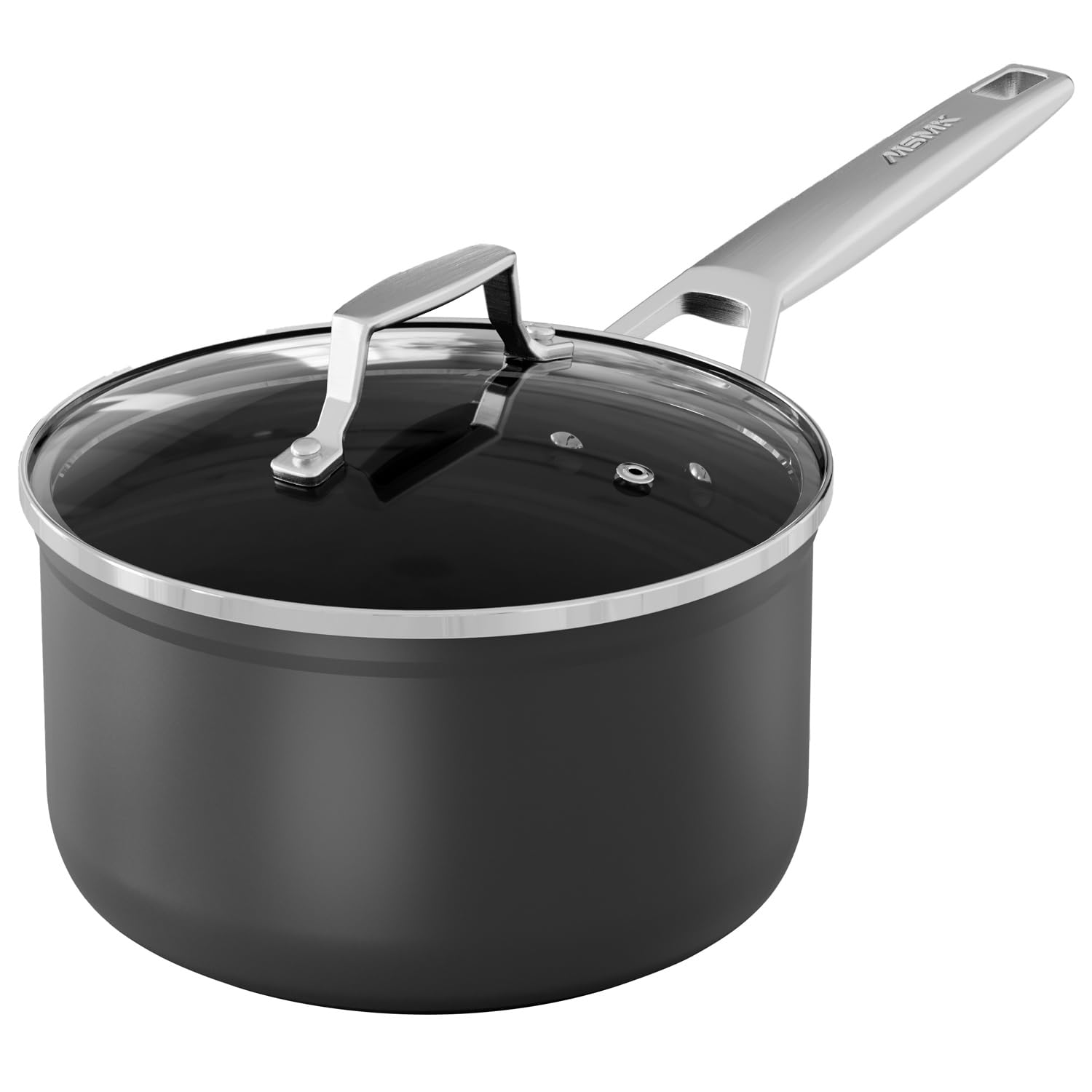 MsMk 2.5-quart sauce pan with lid for easy, nonstick cooking.