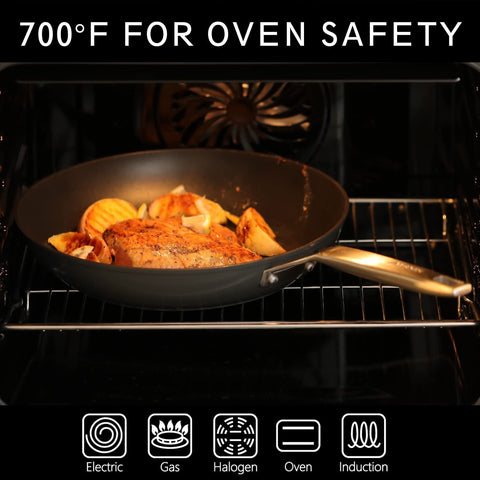 MsMk 7-inch egg pan dishwasher-safe for easy cleanup.