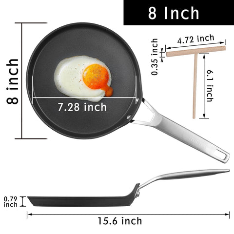 MsMk crepe spreader in use helps create thin, evenly cooked crepes.