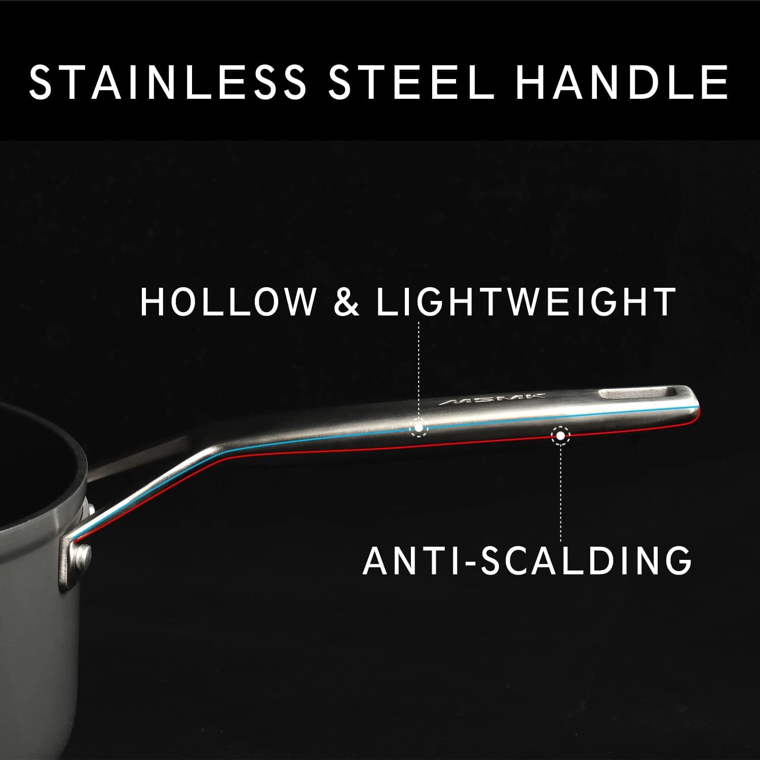 MsMk limestone non-stick coating delivers easy food release.