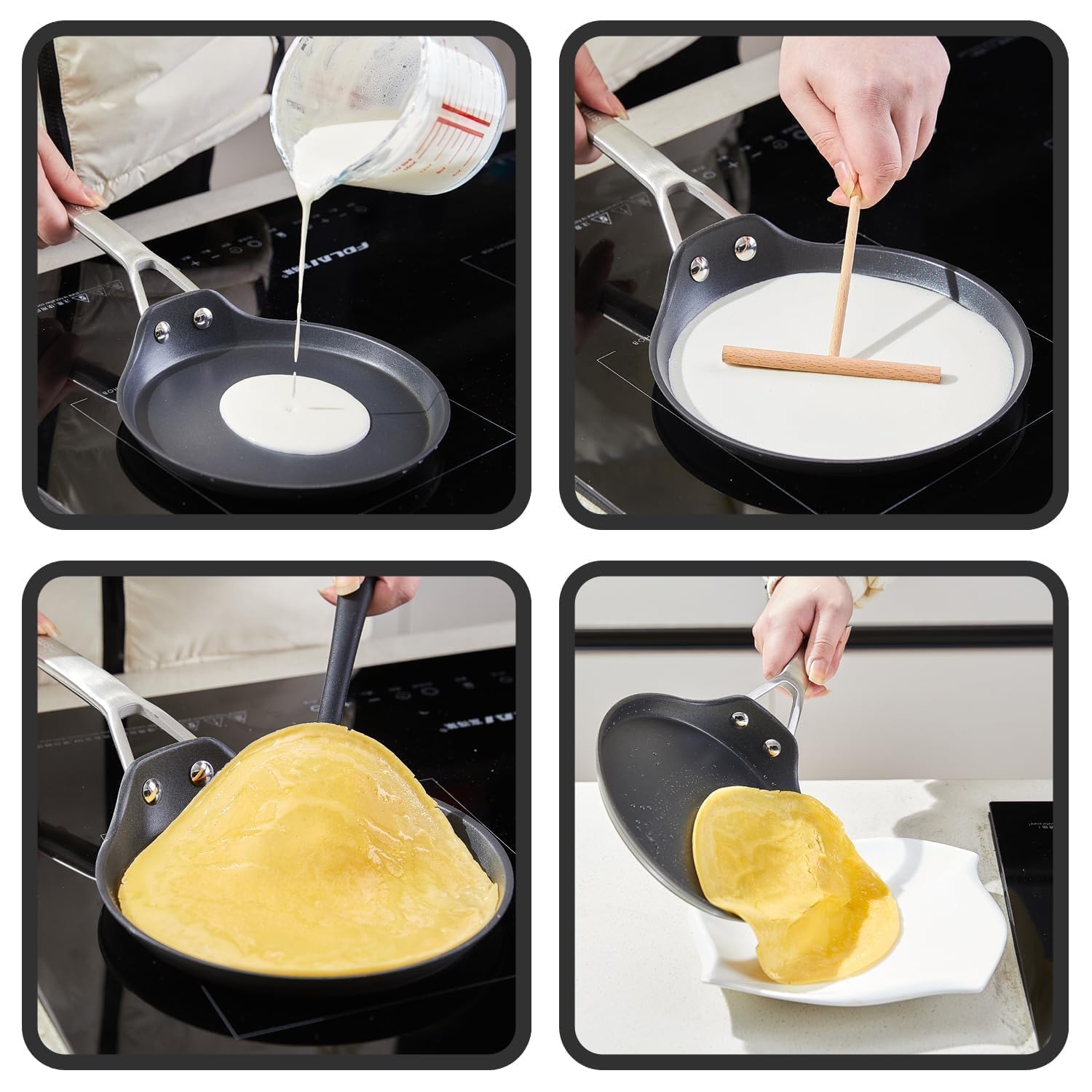 MsMk omelette in pan demonstrates versatile breakfast cooking.