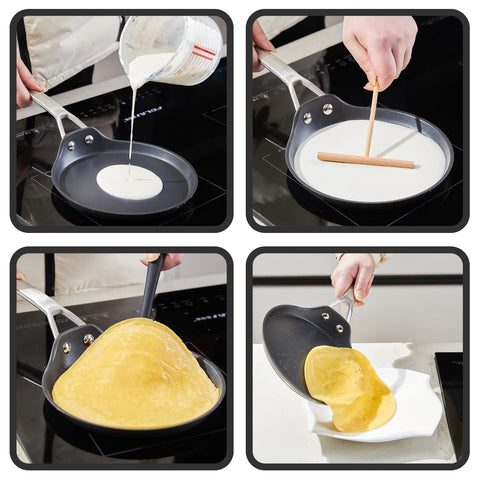 MsMk omelette in pan demonstrates versatile breakfast cooking.