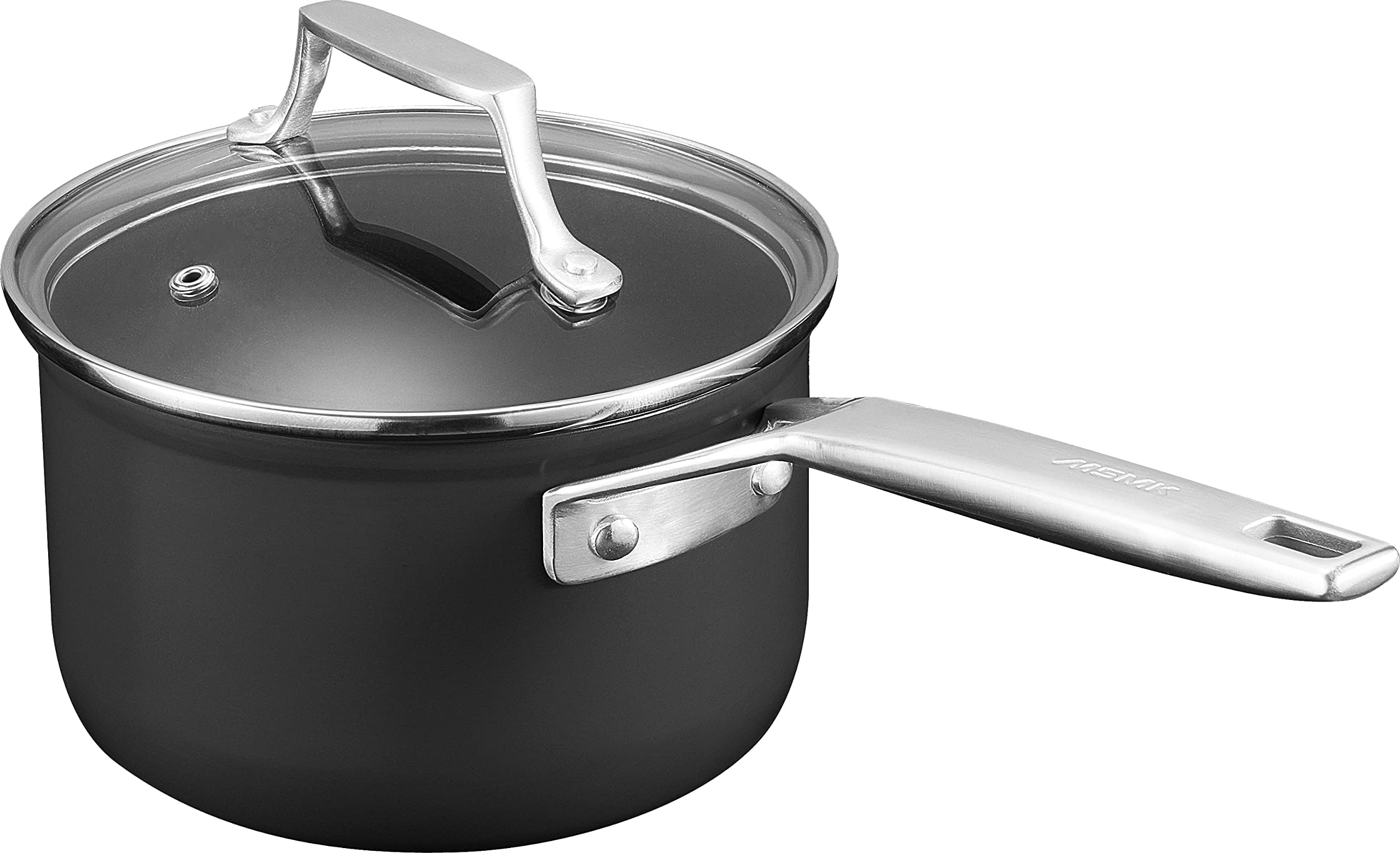 MsMk 1.5-quart saucepan with lid for efficient small-batch cooking.
