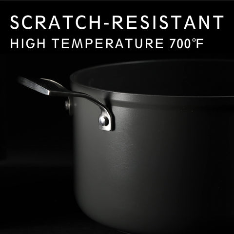 MsMk saucepan side view highlighting compact, balanced design.