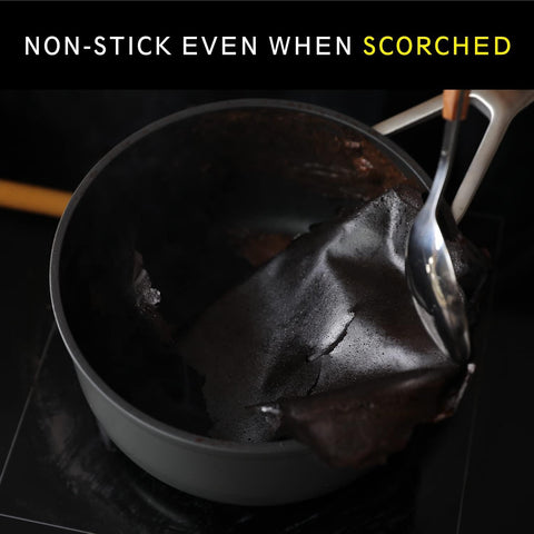 MsMk scratch-resistant surface stands up to metal utensils.
