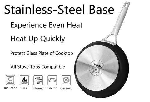 MsMk skillet with stay-cool handle for comfortable lifting